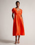 OPALZ-Dresses-OPALZ is classy, comfy and effortlessly cool. Featuring a low back, puff sleeves and pockets, this midi dress is the perfect holiday dress. Whether you're strolling along the sun-kissed beaches or enjoying a leisurely brunch in a picturesque coastal town, this dress is the perfect companion for your holiday adventures. Is that the South of France calling? If you are between sizes we recommend sizing up for this product. Midi dress Short puff sleeves Cupro, lyocell and linen No stretch with a f